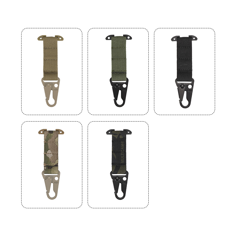 SABADO T-Mount MOLLE Webbing Battle Belt Clip Tactical Belt Clip Molle Gear Clip Clash Hook Підвісний карабін 