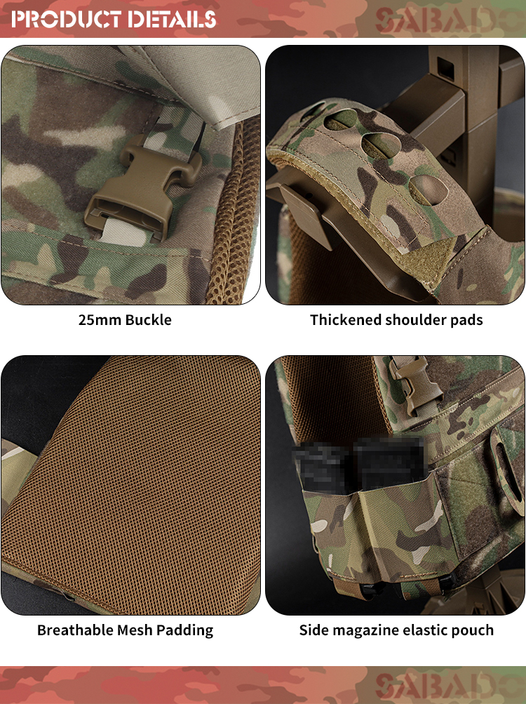 Військовий жилет SABADO Hunting Gear Molle System Plate Carrier