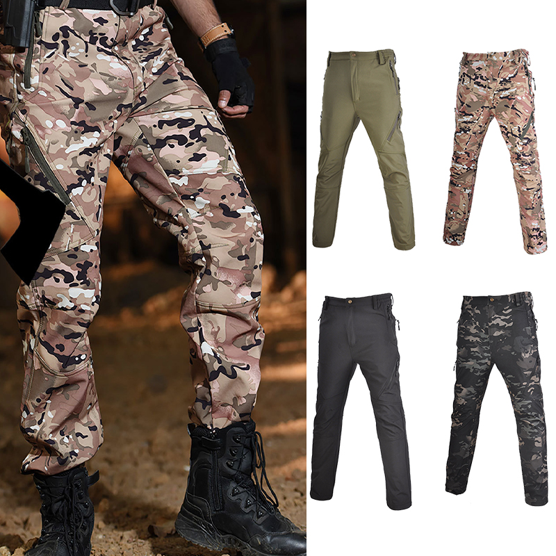 SABADO Outdoor Military Quick Dry Plus Size Camo Hiking Grey Army Tactical Camouflage Pants