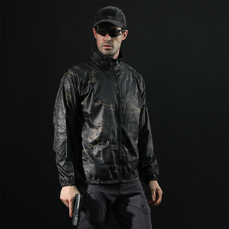  Водонепроникний дощовик із тонким капюшоном SABADO Quick Dry Skin Jackets